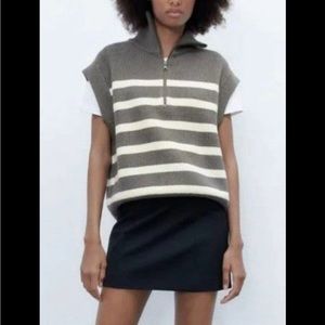 Zara oversized knit vest